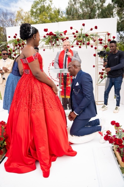 Wedding ceremony by Dr. Gerrit Rademeyer in Bonnievale